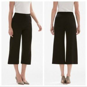 MM Lafleur Womens Black Wide Leg Cropped Pants